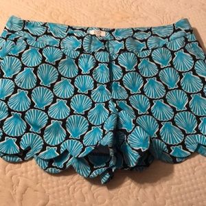 Scalloped shorts